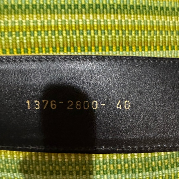 Vintage Escada Gold Buckle Tan Belt size Medium - Picture 9 of 9